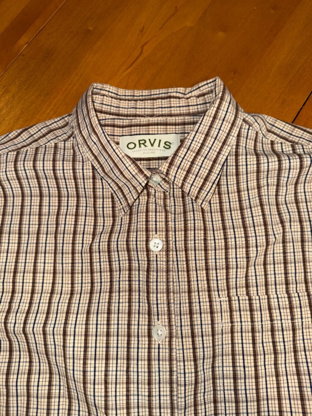 Orvis Womens Button Down Shirt Long Sleeve Shirt Size 14